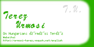 terez urmosi business card